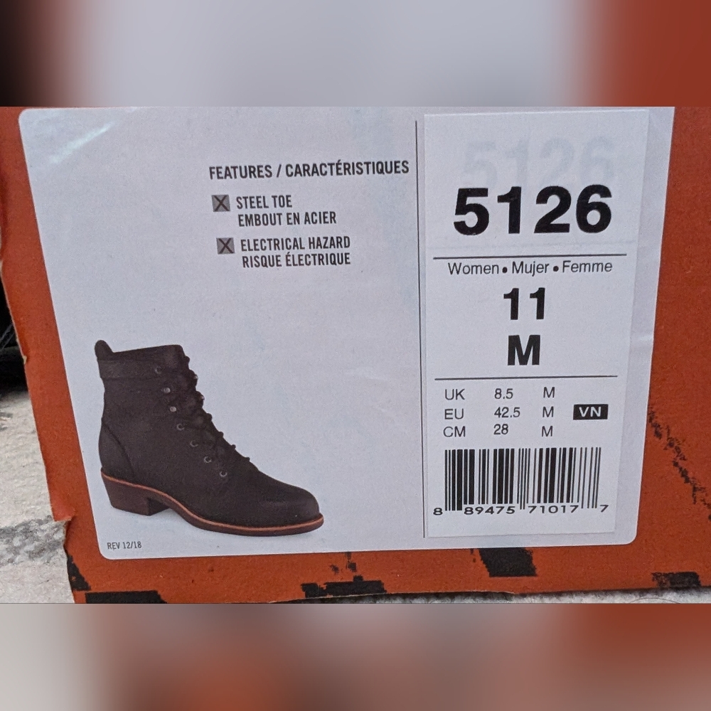 Worx by Red Wing steel toe boots 5126